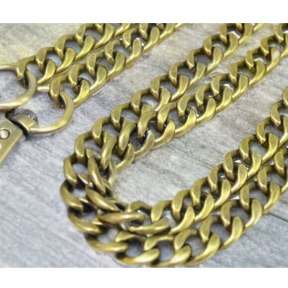 Chain Strap Extender For Purse Shoulder Crossbody Handbag Bronze 63" Replacement - Picture 4 of 4